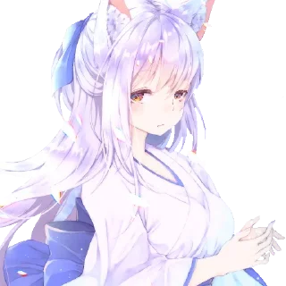 ❤️ emoji Kitsune by @anime_stickerr Telegram sticker 5 of 27