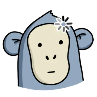 Sticker from Обезьянка Mono