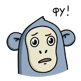😬 emoji Обезьянка Mono Telegram sticker 14 of 33