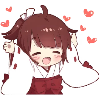 🥰 emoji Рыжая-чан @Nyasticks Telegram sticker 24 of 33