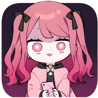 😱 emoji Пинк-чан @nyasticks Telegram sticker 15 of 25