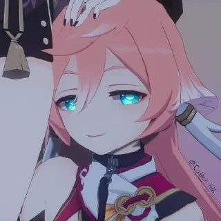 😋 emoji 美しい女の子☆ ～('▽^人) Telegram sticker 7 of 120