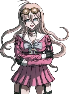😏 emoji Miu Iruma @stikers_animy Telegram sticker 10 of 27