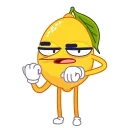 🖕 emoji Lemon :: @AuthorStickers Telegram sticker 6 of 24