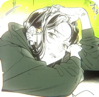 🤨 emoji mitsuki koga.⭐️@darra0 🎸｡⁠:ﾟ👻 Telegram sticker 6 of 90