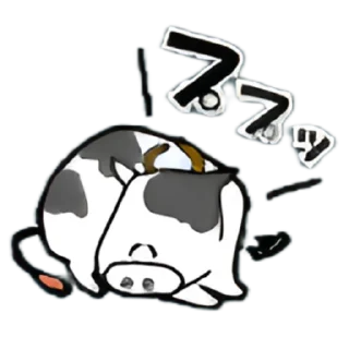 🐮 emoji ᜊ ꒰ @snowwsticks ૮꒰๑ ´ ˋ ๑꒱ა. Telegram sticker 14 of 20