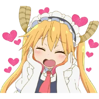 🥰 emoji Tohru Kobayashi Telegram sticker 5 of 41