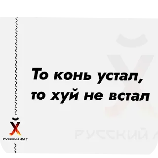 Sticker from Русский Матъ автор @Whatahellisgoing