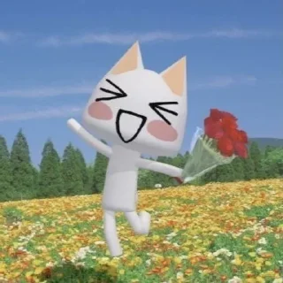 Sticker from cat toro