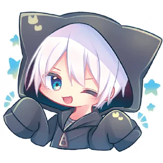 🤷‍♀ emoji Котик Паркер 2 @nyasticks Telegram sticker 14 of 17