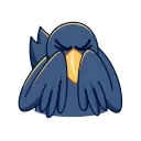 🙈 emoji Crow Telegram sticker 18 of 33