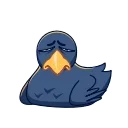 🥱 emoji Crow Telegram sticker 23 of 33