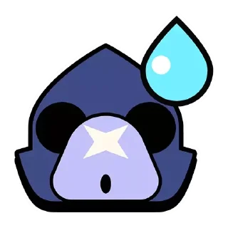 😅 emoji Crow Telegram sticker 8 of 48