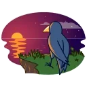 🤔 emoji Crow Telegram sticker 9 of 33