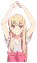 😇 emoji Mashiro Shiina Telegram sticker 11 of 20