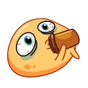 🥵 emoji Колобок @FOXDIZIGNERLIFE @dmitrieva_motion Telegram sticker 21 of 25