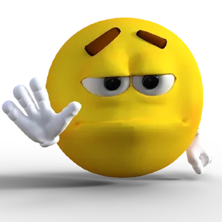 👋 emoji do you think i give a heck Telegram sticker 18 of 36