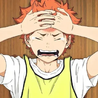 😫 emoji Волейбол @anime_stickerr Telegram sticker 11 of 20