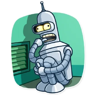 😨 emoji Bender Telegram sticker 10 of 30