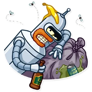 🥴 emoji Bender Telegram sticker 19 of 30