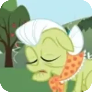 😴 emoji Granny Smith /@lx_zyr Telegram sticker 18 of 24