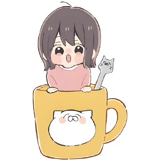 Sticker from Анимешная девочка @Nyasticks