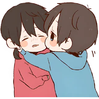 😘 emoji Анимешная парочка 2 @Nyasticks Telegram sticker 1 of 41