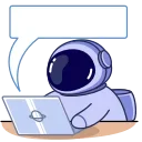 🤩 emoji Космонавт @bayerkira @TgSticker Telegram sticker 3 of 30