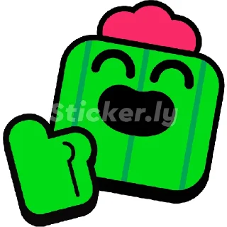 👍 emoji ✨🌵Spike🌵✨ Telegram sticker 5 of 7