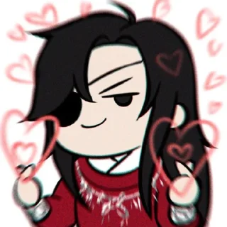 😼 emoji ♡Хуа Чэн♡ Telegram sticker 19 of 35