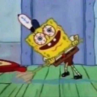 Sticker from spongebob for every day