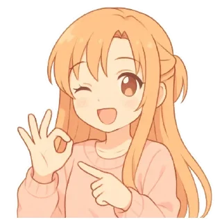 😉 emoji Asuna & Парные 🫶 | @AsuMeo Telegram sticker 5 of 110