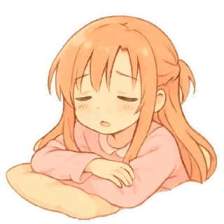 😴 emoji Asuna & Парные 🫶 | @AsuMeo Telegram sticker 23 of 110