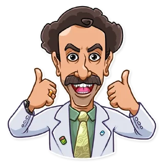 Sticker from Borat Sagdiyev