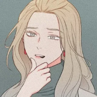 ❤️ emoji альфа блондинка Telegram sticker 8 of 31