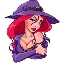 💜 emoji Morgana the Witch Telegram sticker 20 of 25