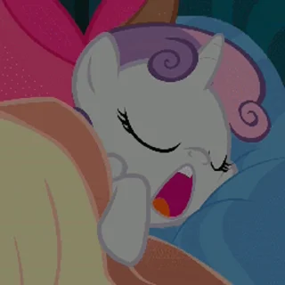 😴 emoji Sweetie Belle | @MLP_AnimatedStickers Telegram sticker 23 of 43