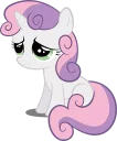 😓 emoji Sweetie Belle Pony Telegram sticker 22 of 33