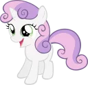 😃 emoji Sweetie Belle Pony Telegram sticker 7 of 33