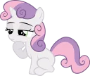 🤔 emoji Sweetie Belle Pony Telegram sticker 8 of 33