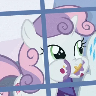 🍰 emoji Sweetie Belle | @MLP_AnimatedStickers Telegram sticker 12 of 43