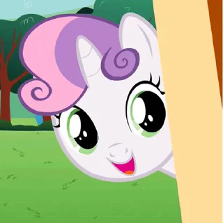 🤭 emoji Sweetie Belle | @MLP_AnimatedStickers Telegram sticker 6 of 43