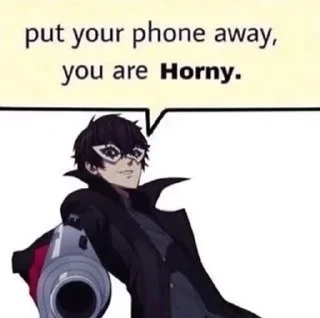 🔞 emoji persona 5 Telegram sticker 5 of 58