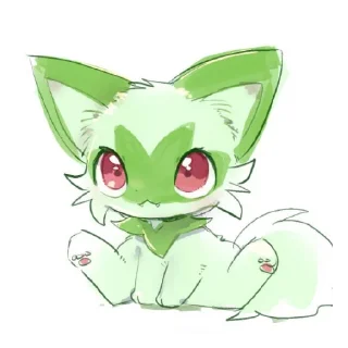 😈 emoji Sprigatito 😺✨🍃 Telegram sticker 15 of 31
