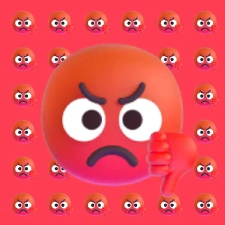 😡 emoji Чо?☠️ Telegram sticker 4 of 17