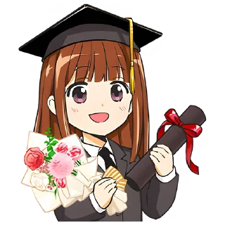 👩‍🎓 emoji Аниме-тян @nyasticks Telegram sticker 21 of 41