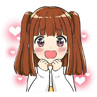 🥰 emoji Аниме-тян @nyasticks Telegram sticker 18 of 41