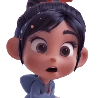 😲 emoji Cute Vanellope by @peach_artworld Telegram sticker 17 of 21