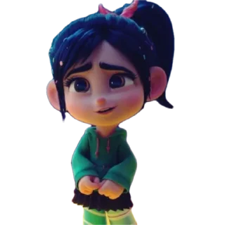 🥴 emoji Cute Vanellope by @peach_artworld Telegram sticker 8 of 21