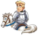 😳 emoji Romantic Knight Telegram sticker 19 of 36